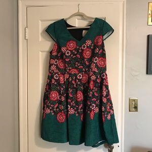 Green Flower Dress